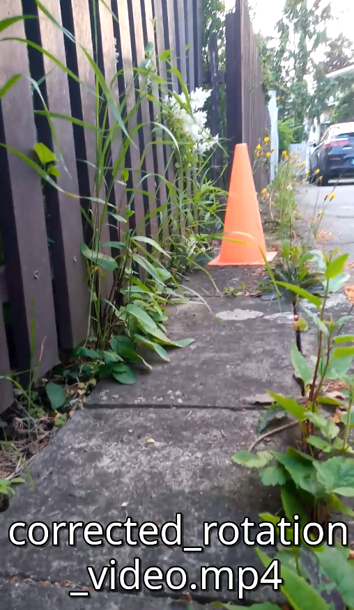 Corrected orientation